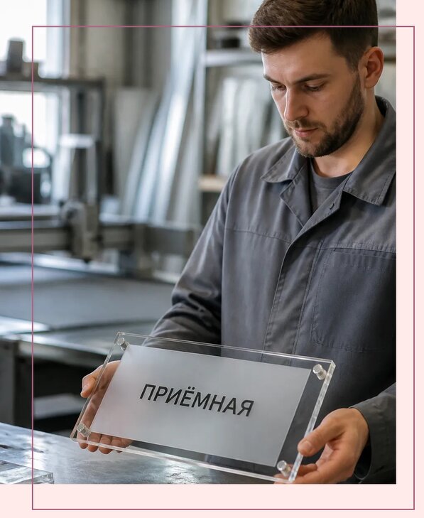Таблички из оргстекла на заказ в Абакане от 3984 р. | Аванза-Бкн